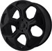 KMC KM659 Empire in Matte Black finish