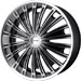 KMC KM654 Vent in Black Machined finish