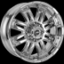 Assault (Chrome) wheel (Style 624), 1-piece chrome plated alloy wheel