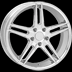 Split (Chrome) wheel (Style 659), 1-piece chrome plated alloy wheel