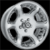 Atlas (Chrome) wheel (Style 660), 1-piece alloy, chrome plated wheel