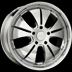 Slice (Chrome) wheel (Style 669), 1-piece chrome plated alloy wheel