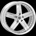 Rogue (Chrome) wheel (Style 673), 1-piece chrome plated alloy wheel