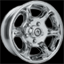 Python (Chrome) wheel (Style 720), 1-piece alloy, chrome plated wheel