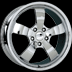 GT5 (Chrome) wheel (Style 9310), 1-piece chrome forged alloy wheel