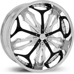 Starr Renegade  Wheels Chrome / Black Accents