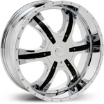 Starr Spyder  Rims Chrome / Black Accents