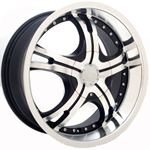 Starr Malaga  Wheels Machined Black