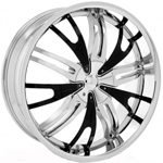 Starr Impact  Rims Chrome/Black Accents