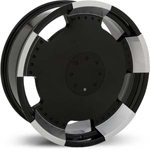 Starr Full Plate  Rims Black / Machined