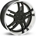 Starr Dominator  Rims Black / Machined