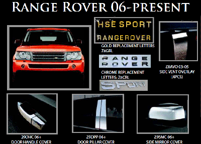 Click Here for Chrome Range Rover Accessories
