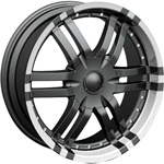 Starr Spyder  Wheels Machined Black/Accents